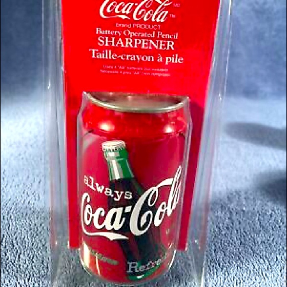 Vintage 1998 Battery Operated Coca Cola Can Pencil Sharpener